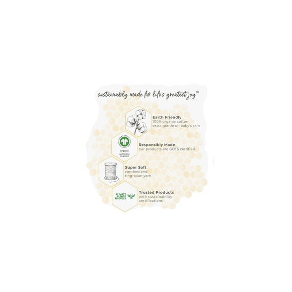 Burt's Bees Baby Beekeeper Wearable Blanket -Friendly Bears Organic Cotton 0-6 M - Picture 7 of 7